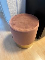 Kare Design Hocker / Pouf rosa & gold Samt Hessen - Büttelborn Vorschau