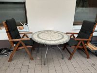 Garten-Terrassen Möbel verstellbarer Holz Klappstuhl Mosaik Tisch Baden-Württemberg - Rosengarten Vorschau