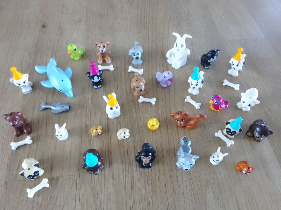 Verkaufe Lego Friends Tiere Delphin Hund Katze Affe Bär Vogel in Fehmarn