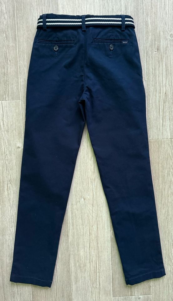 Schicke POLO RALPH LAUREN Stoffhose,Gürtel,marine,Gr.122(7), wNEU in München