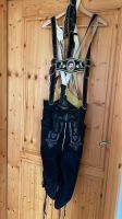 Lederhose Gr 50 echt Leder mit Stickerei u 2 Hosenträger Bayern - Oberviechtach Vorschau