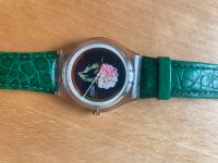 Swatch Watch 1994 Armbanduhr mit Blumenmotiv und Lederarmband Hannover - Kirchrode-Bemerode-Wülferode Vorschau