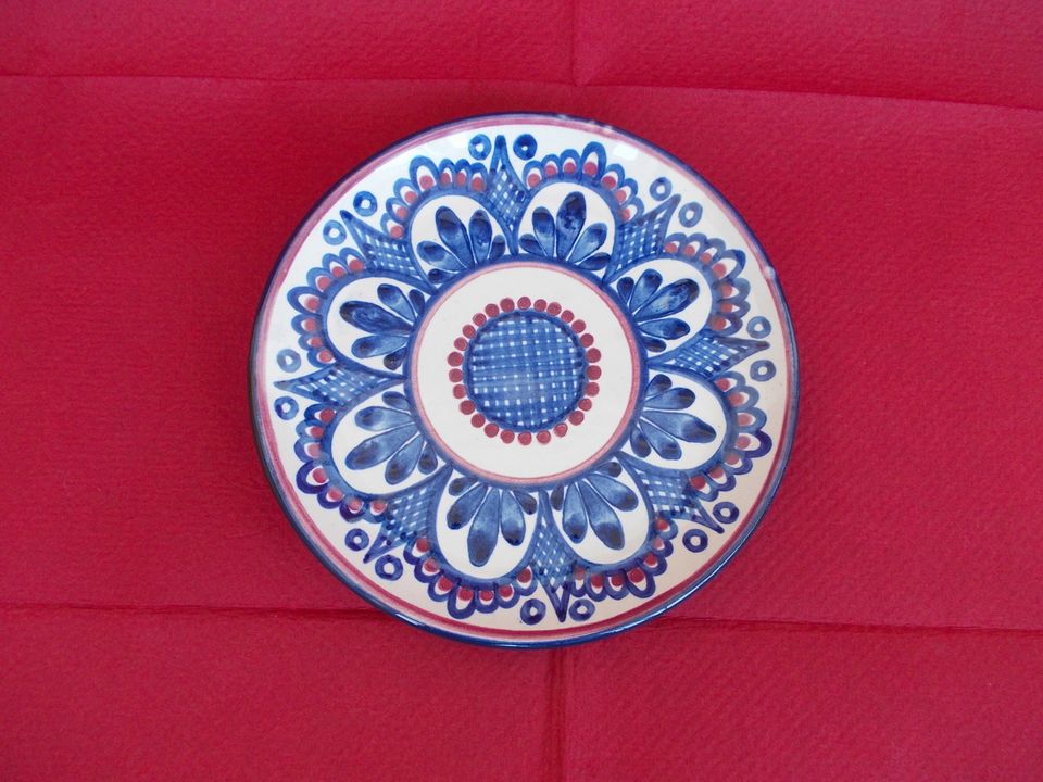 Keramik Teller Blau/Braun in Dresden