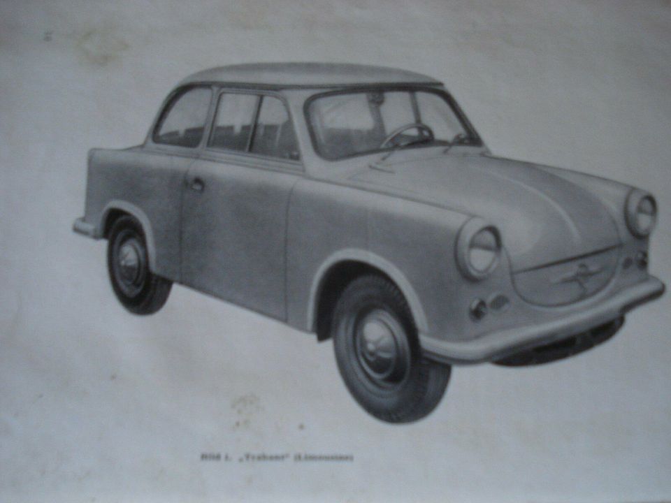 Originale Betriebsanleitung vom Trabant 500, Ausgabe 1959 in Hainspitz