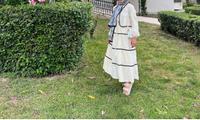 Maxikleid in Creme mit schwarzen Details – Größe 38 Bayern - Haßfurt Vorschau