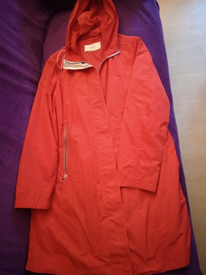 TAIFUN Regenjacke Mantel Rot Größe 46 Zwei-Wege Reißverschluss in Hamburg