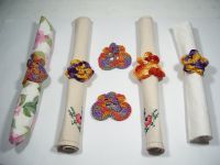 Serviettenringe Veilchen-Blüten gehäkelt 6 Stück 1930er Jahre Hessen - Dreieich Vorschau
