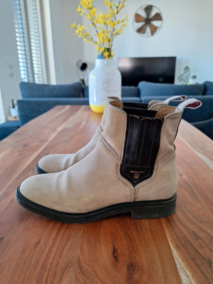 Gant Stiefelette beige braun 41 in Mühlheim am Main