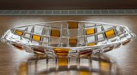 Ovale Glasschale - Braun & Durchsichtiges Glas Bayern - Stockstadt a. Main Vorschau