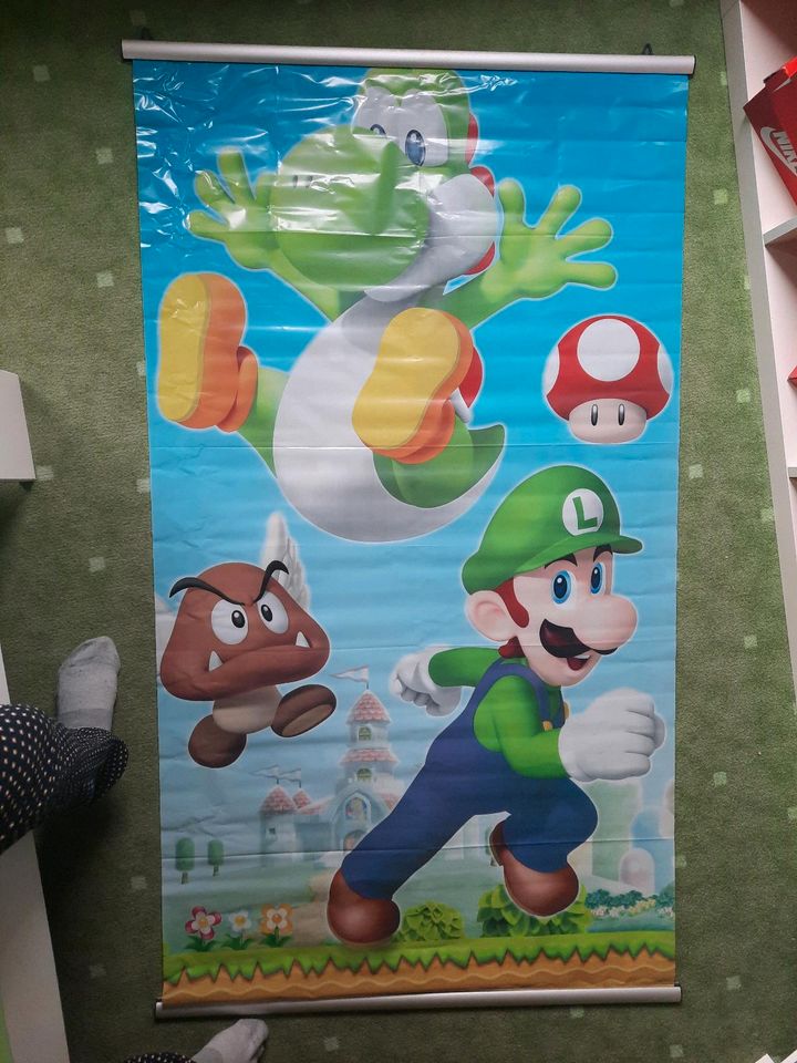 Super mario luigi Banner 2 Stück Party Geburtstag Schuleinführung in Weida