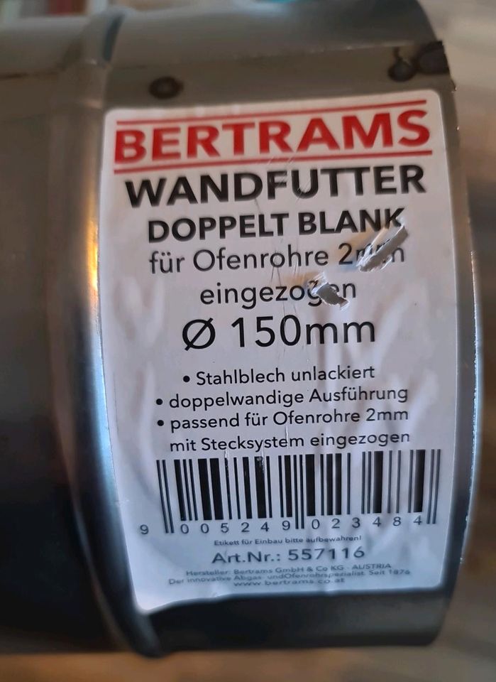 Wandfutter, Wandmuffe Ofenrohr 150mm in Olpe