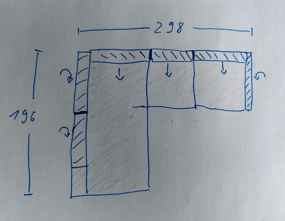 Ecksofa / Wohnlandschaft / Schlafsofa 3m x 2m in Köln