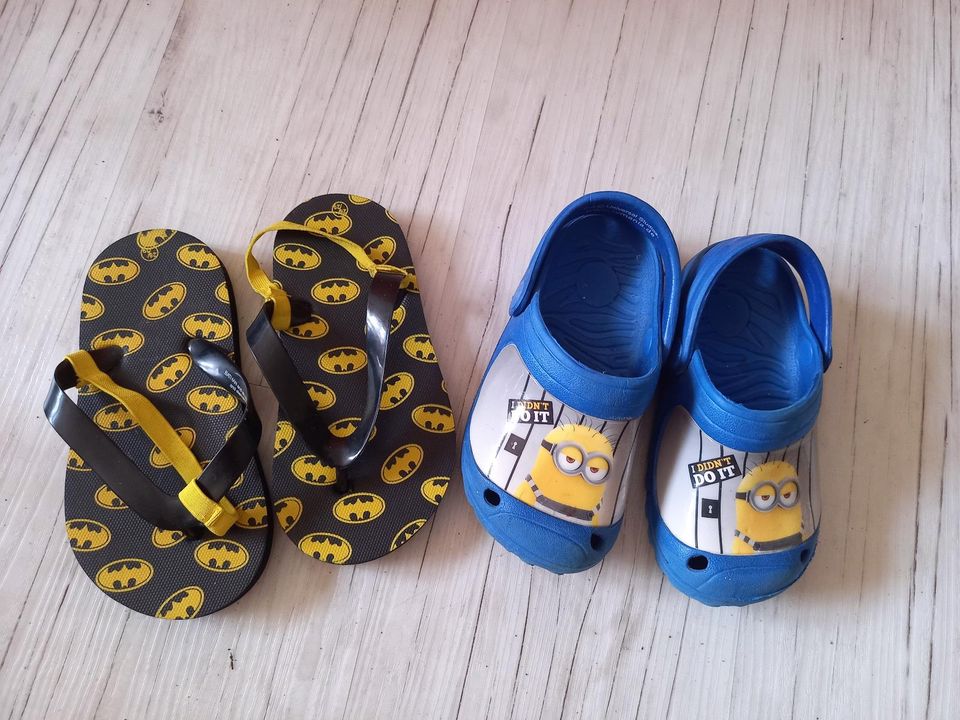 Batman Minion Badeschuhe Crocs Sommerschuhe Flip Flop in Stralsund