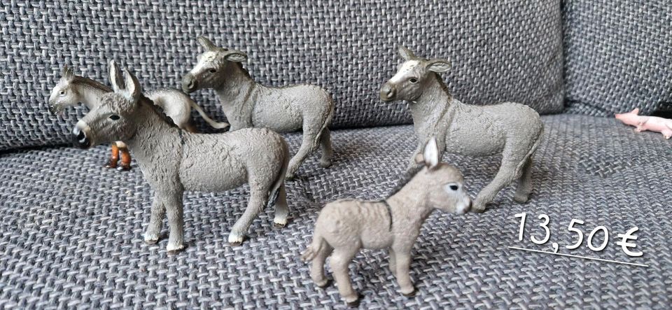 Schleich Bauernhof und Tiere Esel, Kuh, Schwein, Ziege, Schaf in Herne