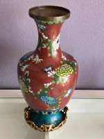 Vintage Cloisonne Vase China mit goldenem Fuß Bayern - Markt Schwaben Vorschau