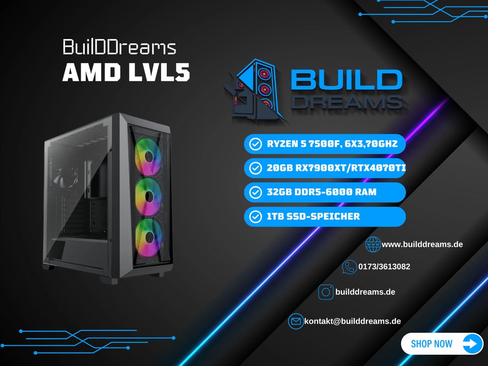 ✅BD AMD LVL5 | Gaming PC | Ryzen 5 | RTX 4070Ti Super | Gewerbe✅ in Dresden