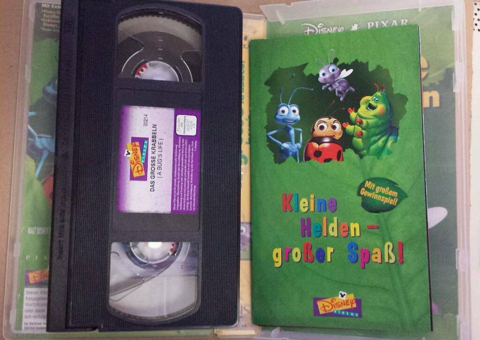 "VHS Kassette" "Walt Disney" "Das grosse Krabbeln" in Langenfeld Eifel