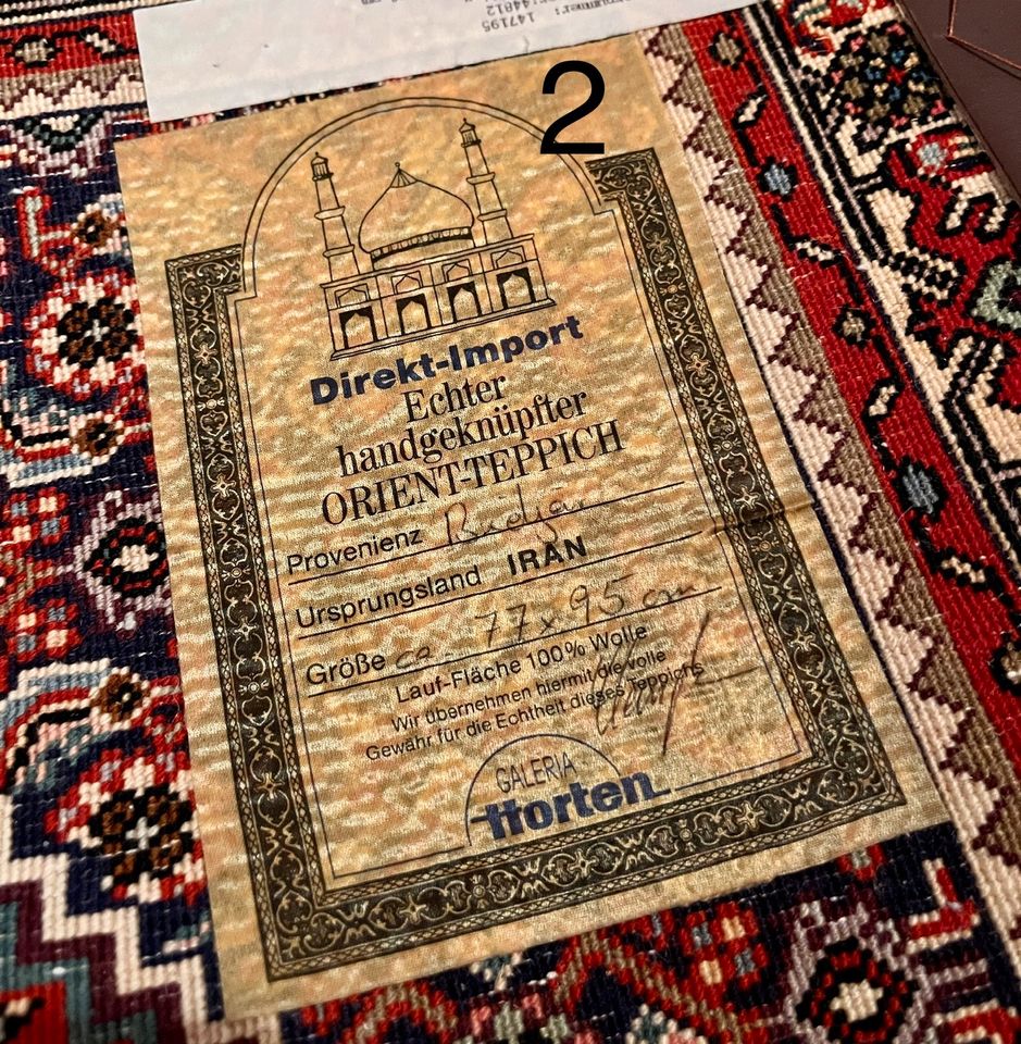 Echte, handgeknüpfte Orientteppiche (Iran/Persien) + Zertifikate in Geestland