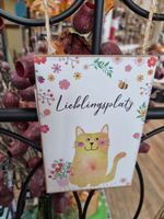 1x Dekoschild Türschild Katze  "Lieblingsplatz" Dekohänger Sachsen-Anhalt - Halle Vorschau