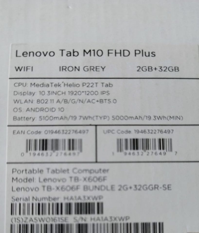 Lenovo, Tablet, 10.1 Zoll FHD, 2GB RAM, 32GB ROM, WiFi: in Berlin