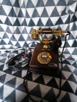 Telefon Lyon / Holz + Messing  Antik  funktionsfähig  Top Zustand Bayern - Sengenthal Vorschau