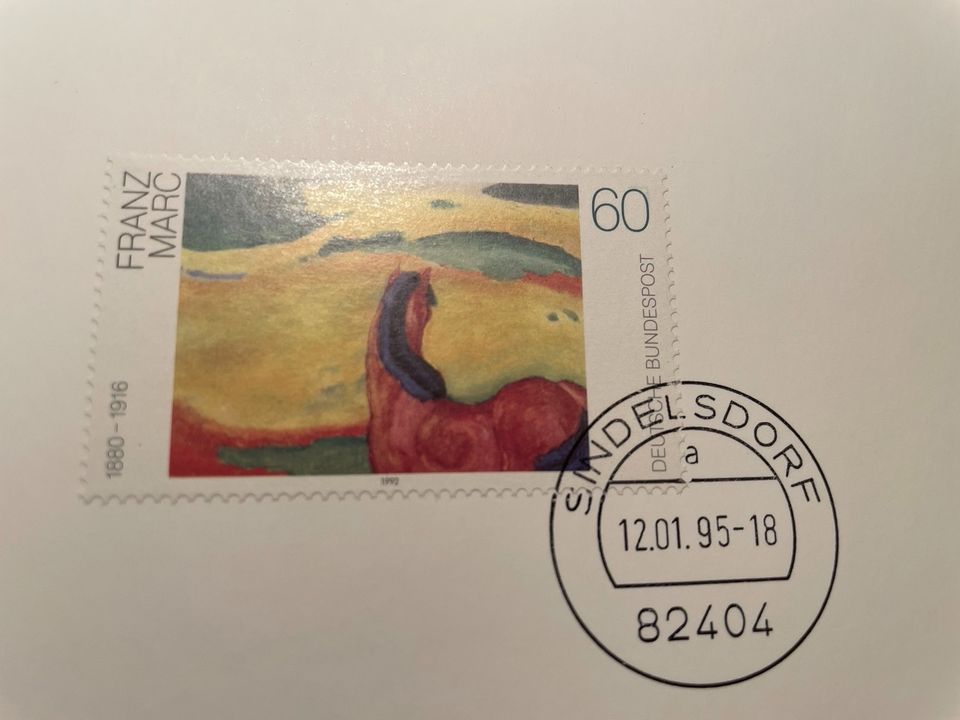 Buch und Briefmarken " Deutsche Malerei des 20. Jahrhunderts" in Neustadt am Rübenberge