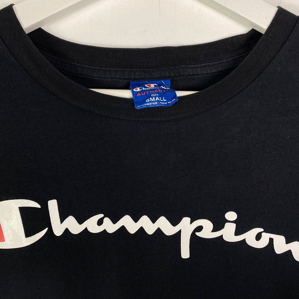 Vintage Champion T-Shirt Gr.S Schwarz 90er 90s y2k Retro in Gronau (Westfalen)