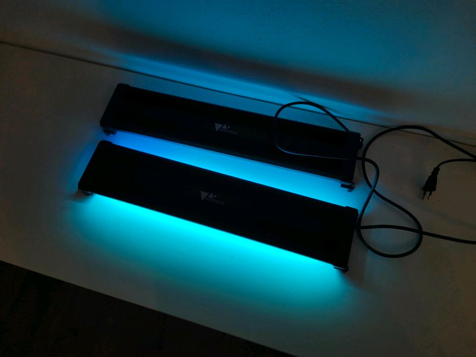 2x Amazdeal Aquarium Led 50-70cm 18W Süßwasser Meerwasser in Wolfersdorf