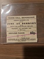 Jimi hendrix Ticket Film Uraufführung 1972 top rare Niedersachsen - Geestland Vorschau