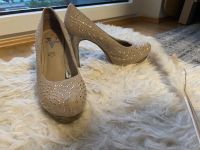 High Heels beige/gold Hessen - Dietzenbach Vorschau