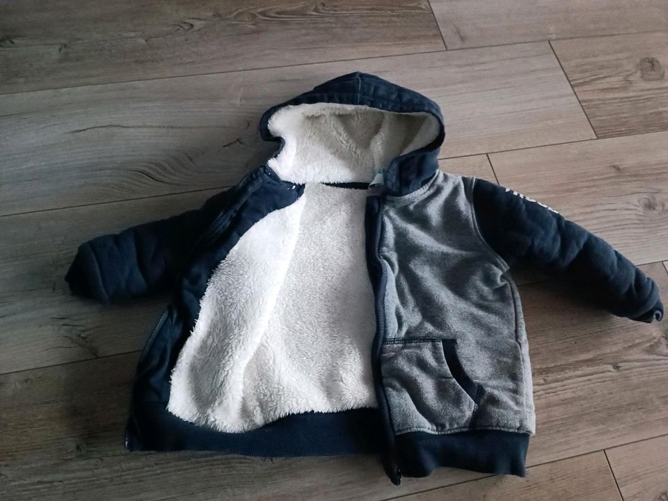 Topomini Kuscheljacke, Gr 92, Blau/Grau * gebraucht in Glattbach Unterfr.