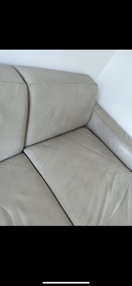 Designsofa Echtleder Leder Machalke Marcello Ledersofa grau 245cm in Hamburg