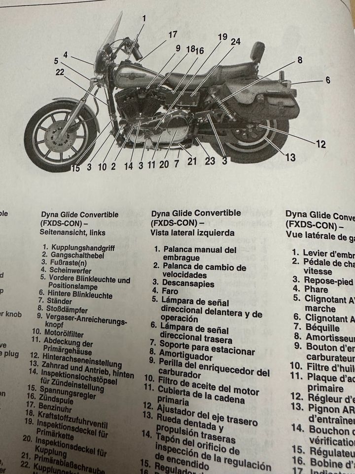 Harley Davidson FL FLHR FX Fahrerhandbuch Reparaturanleitung in Bremen