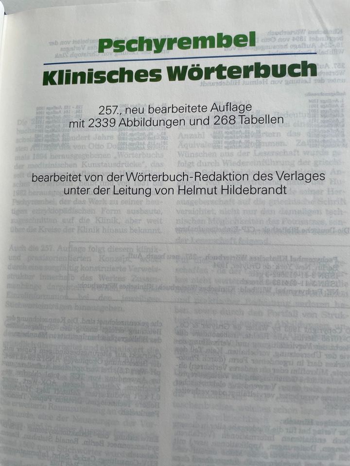 Pschyrembel - Klinisches Wörterbuch in Düsseldorf