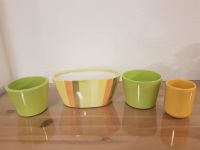 Deko Landhaus Übertöpfe Keramik glasiert grün gelb orange Sommer Bayern - Bayreuth Vorschau