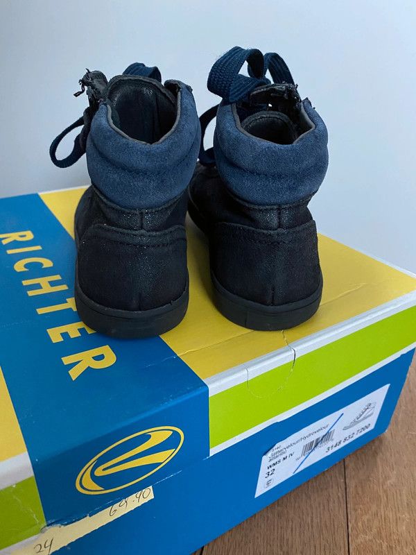 Richter Sneaker high Gr. 32 hoher Turnschuh schwarz blau in Achern