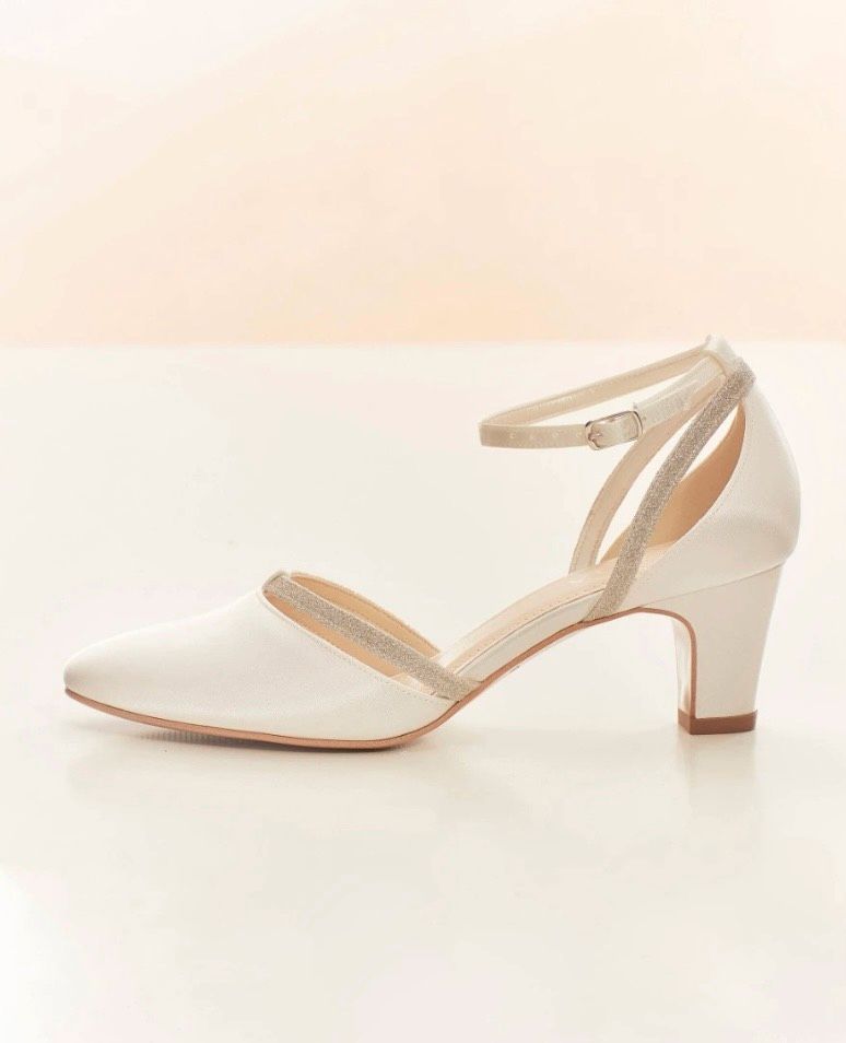 Avalia Luna Gr 40 Brautschuhe Hochzeit ivory satin NEU in Eisenhüttenstadt