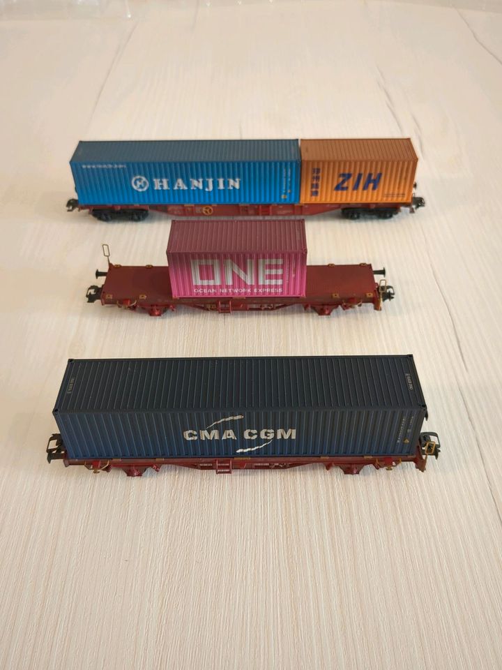 Märklin H0 47580 Container - Tragwagen - Set Lgs 580 / Epoche VI in Liebenburg