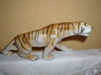 Royal Dux Tiger Porzellanfigur Figur 28 cm antik Porzellantiger Bayern - Hof (Saale) Vorschau