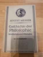 Buch August Messer Geschichte der Philosophie 1937 Sachsen-Anhalt - Halle Vorschau