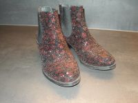 Stiefeletten Disco Look Pailleten rot-schwarz Größe 39 AlbaModa Baden-Württemberg - Albstadt Vorschau