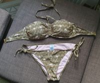 Bikini, Badeanzug, khaki/rosa, mit Palmen, Gr. 36, neuwertig Brandenburg - Trebbin Vorschau