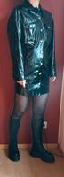 ZARA Kleid Jeanskleid-Schnitt Größe S schwarz Lack PVC Vinyl Dresden - Äußere Neustadt Vorschau