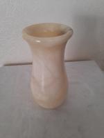 alte? Vase, Alabaster, beige-creme marmoriert, ~1450g, Spanien? Nordrhein-Westfalen - Willich Vorschau