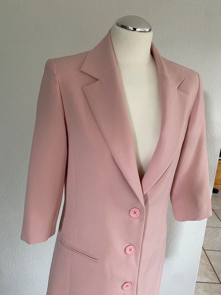 Relish Blazer Jacke lang rosa Kurzarm Gr. 36/38 in Hagen