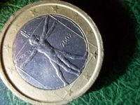 1 Euro Münze Italien 2002 Leonardo Da Vinci (Fehlprägung) Niedersachsen - Celle Vorschau