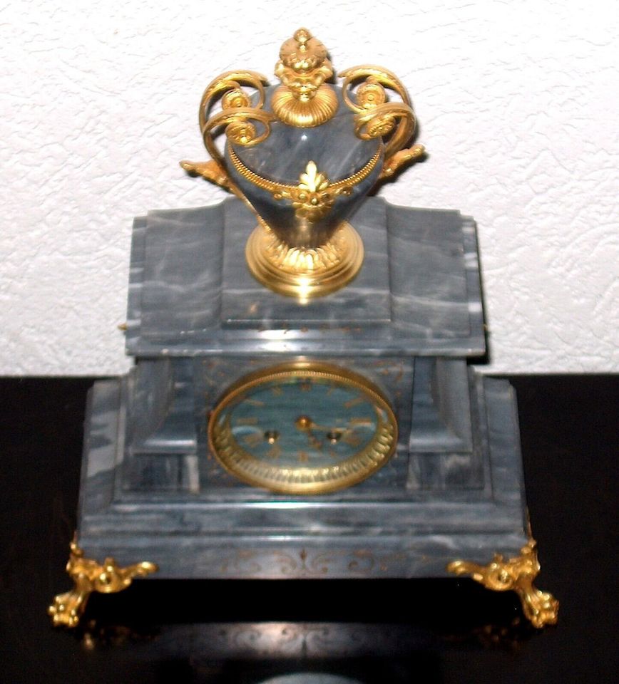Kaminuhr,Marmoruhr,Bronzeuhr,Portaluhr,Pendule,Clock,Empireuhr in Kleve