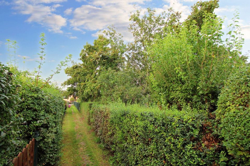 Zeit zur Entspannung: Großes Gartengrundstück in ruhiger Lage von Teutschenthal in Teutschenthal