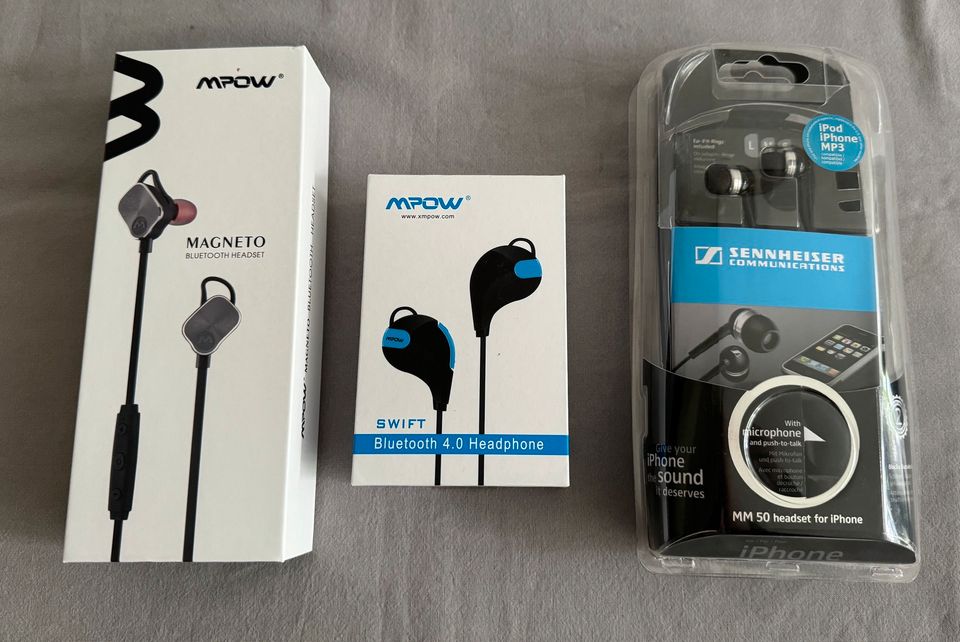 Kopfhörer Sennheiser und MPOW Bluetooth Headset In Ear in Hannover