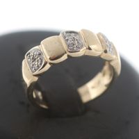Bicolor Diamant Gold Ring 585 14 Kt 0,06 Ct Weißgold juweliero.de Innenstadt - Köln Altstadt Vorschau